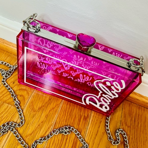 NWT Pink Classic Barbie Box Crossbody Bag - Picture 9 of 11